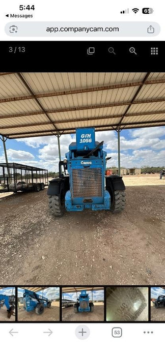 2017 Genie GTH-1056 Genie GTH1056, Solid Tires, 60" carriage, Light Kit, Open ROPS