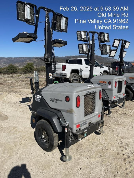 2024 Wacker Neuson LTT4 Diesel, Kohler KDW702, Deep Sea Controller, Auto Start, LED 320W, Bypass Outlet, T3