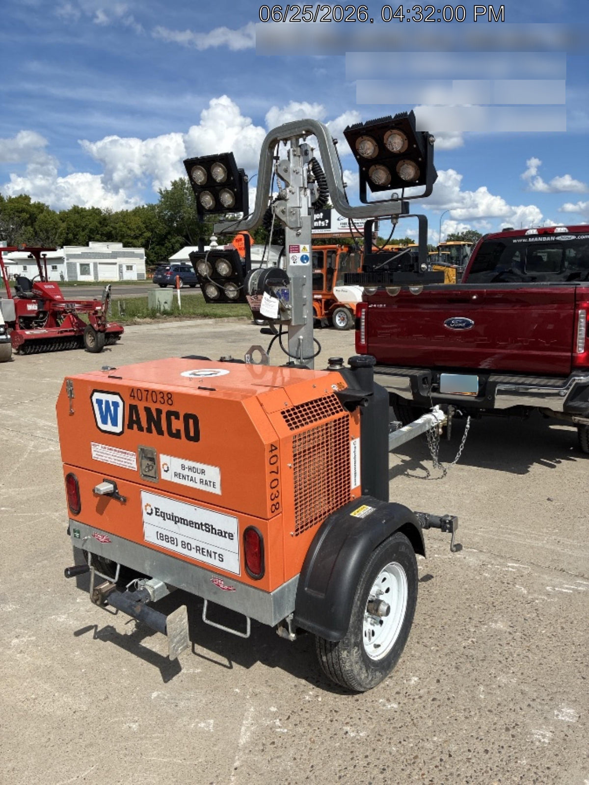 2024 Wanco WLTT-4MM4K Diesel, Deep Sea Controller, Shore Power Plug, Auto Start, (4) 350W LED Floodlights, 4kW Generator, 60 Gal Fuel Tank, 2" Ball, T3