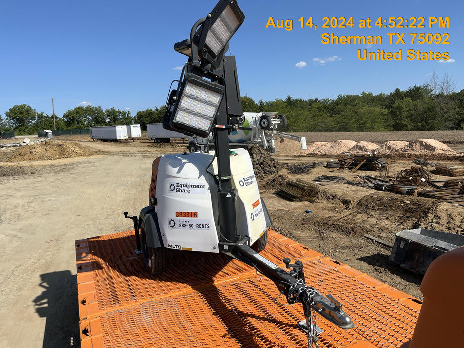 2024 Generac MLT2 Diesel, Flex Switch 120V Input, Powerzone Controller, 
(4) 320W LED Lights, 4kW Generator, 39.9 Gal Fuel Tank, 2" Ball, T3