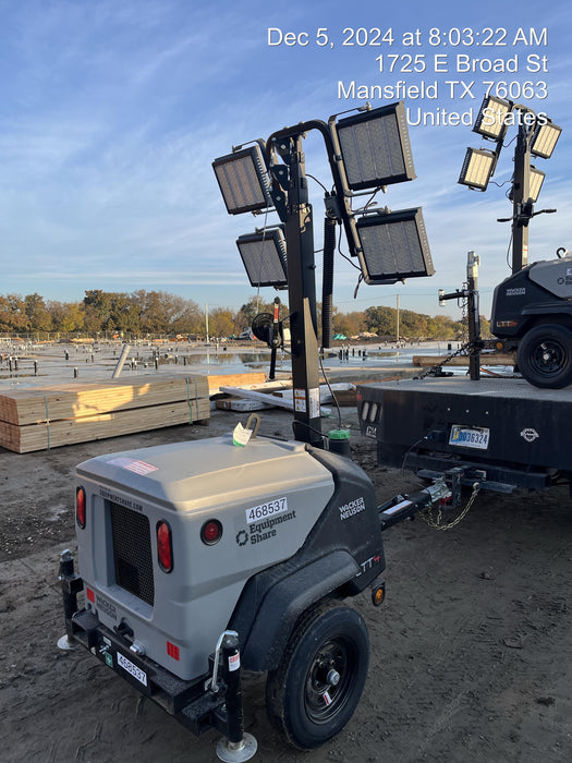 2024 Wacker Neuson LTT4 Diesel, Kohler KDW702, Deep Sea Controller, Auto Start, LED 320W, Bypass Outlet, T3