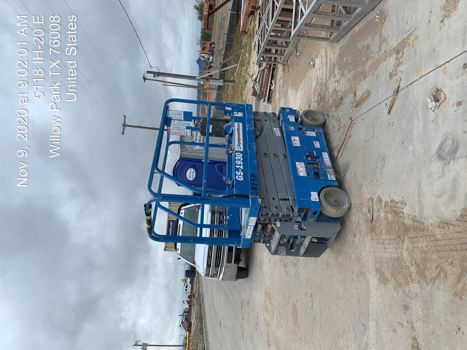 2019 Genie GS-1930 Fixed Rails with Chain Entry