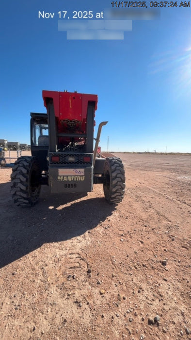 2018 Manitou MTA10055 Manitou MTA 10055 (open ROPS) w/Cab/Heat/AC, Work Lights/Strobe, Aux Hyd, Solid Tires, Lift Hook, 66" Carriage, 60" Forks