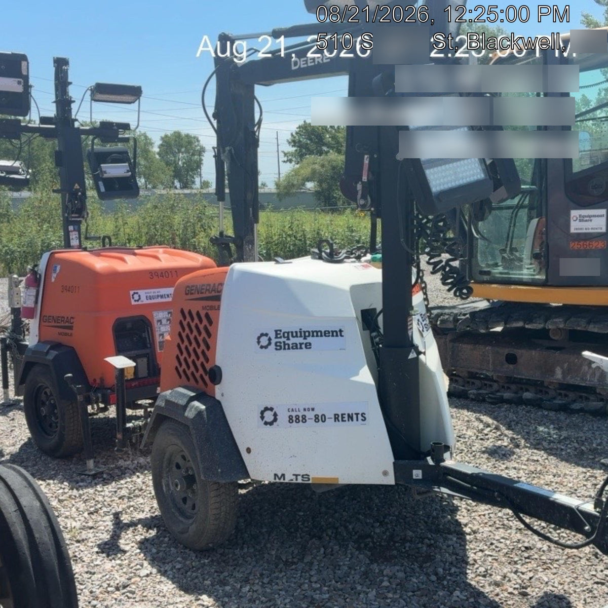 2024 Generac MLT2 Diesel, Flex Switch 120V Input, Powerzone Controller, 
(4) 320W LED Lights, 4kW Generator, 39.9 Gal Fuel Tank, 2" Ball, T3
