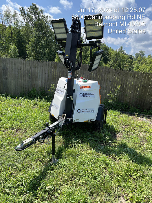 2024 Generac MLT2 Diesel, Flex Switch 120V Input, Powerzone Controller, 
(4) 320W LED Lights, 4kW Generator, 39.9 Gal Fuel Tank, 2" Ball, T3