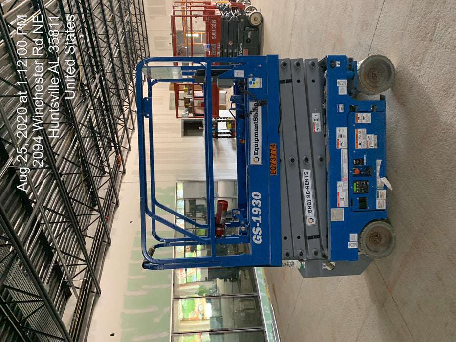 2020 Genie GS-1930 Fixed rails with chain entry gate - Pre A92.20