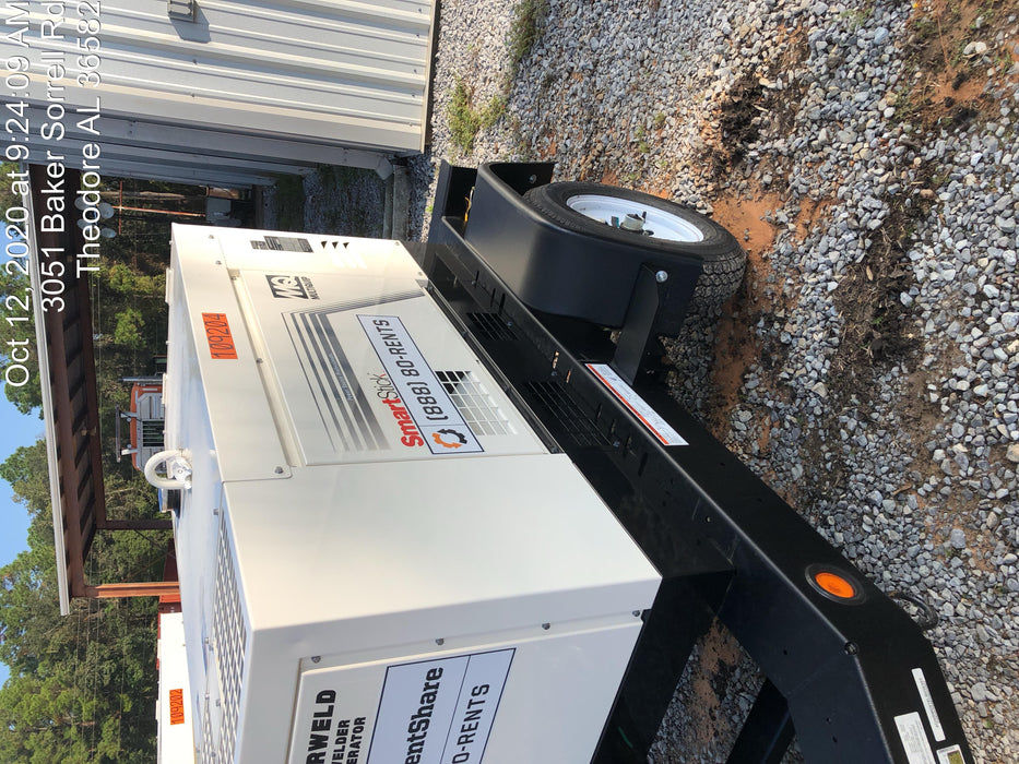 2020 Multiquip DLW400ESA4 400 amp Welder, 14kW, 120/240V, T4F Kubota, Trailer