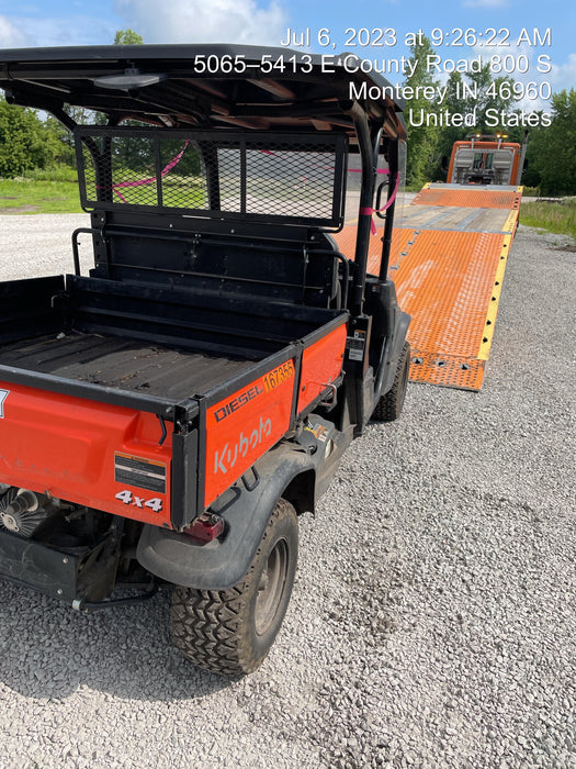 2022 Kubota RTV-X1140W-H Plastic Canopy, Windshield Acrylic Clear, LED Strobe Light, Wire Harness Kit, Back up Alarm