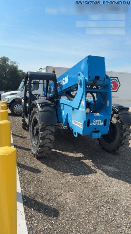 2018 Genie GTH-636 Genie GTH-636 w/Open ROPS, Solid Tires, Work Light/Beacon, 48" Carriage and Forks