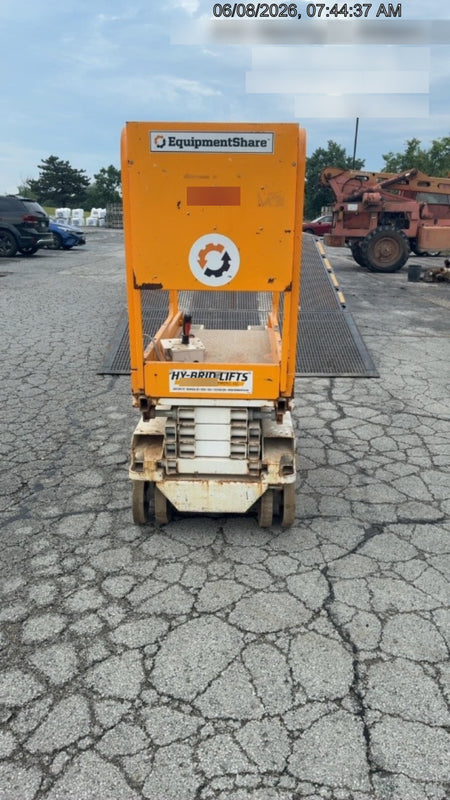 Custom Equipment HB-1430 Hy-Brid Scissor Lift
Platform capacity up to 670 lbs
Working height up to 20 ft
Weighs under 1,700 lbs
Non-marking wheels