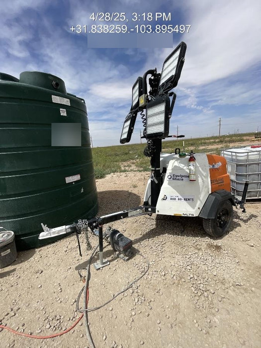 2023 Generac MLT2 Diesel, Flex Switch 120V Input, Powerzone Controller, 
(4) 320W LED Lights, 4kW Generator, 39.9 Gal Fuel Tank, 2" Ball, T3