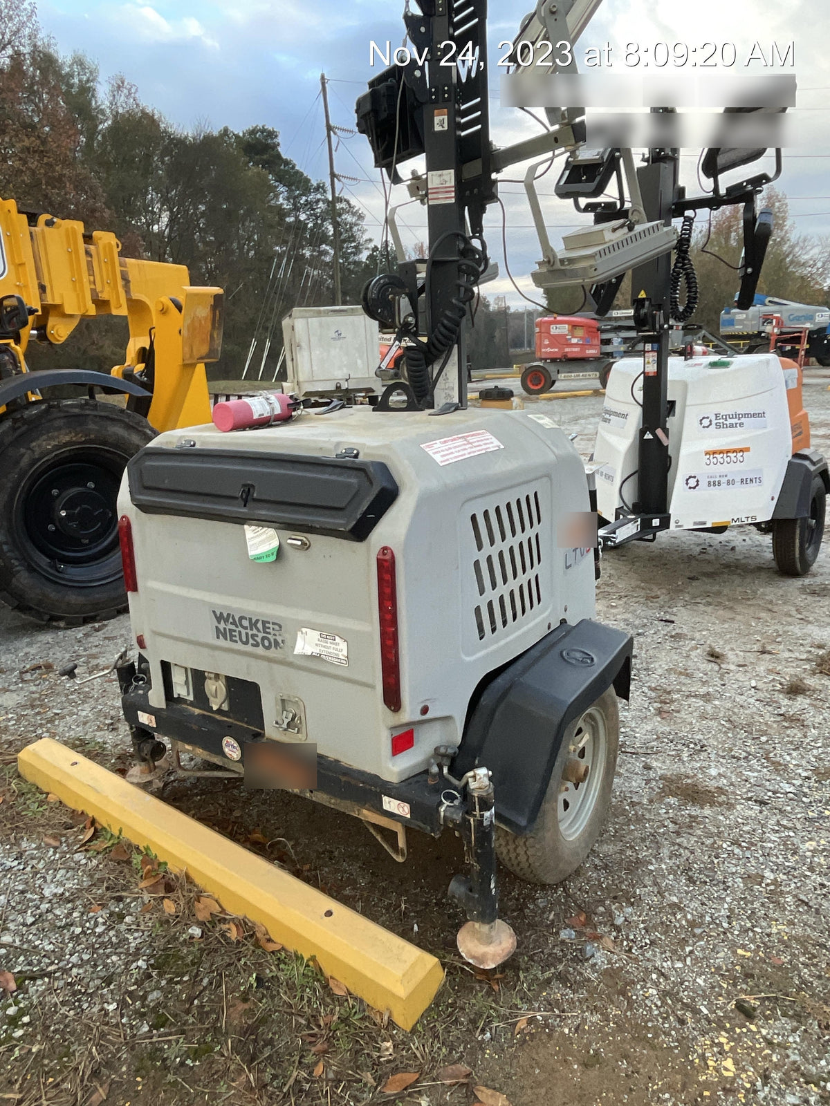 2019 Wacker Neuson LTV6K-LED Standard LED Towable Light Tower w/None