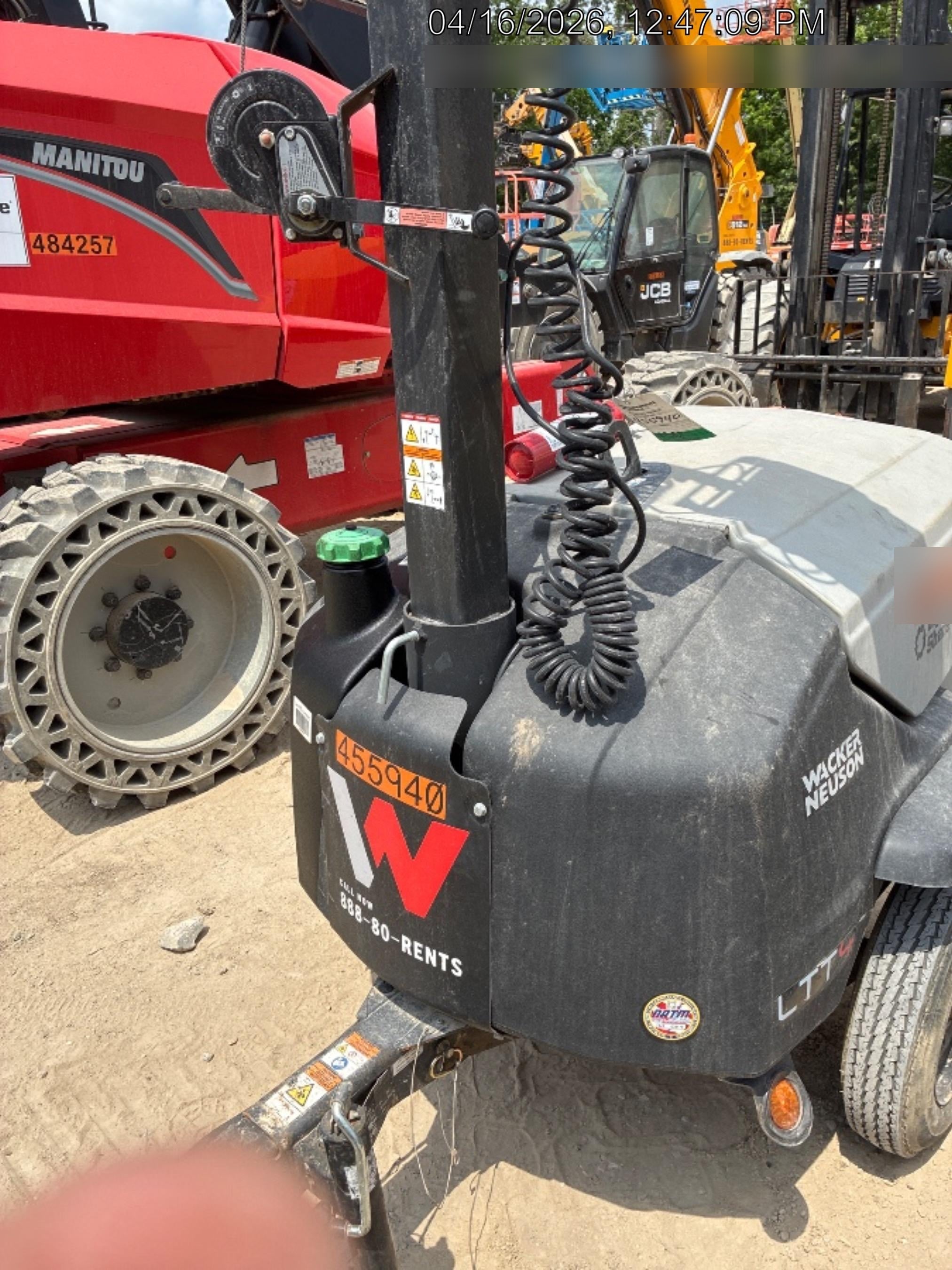 2024 Wacker Neuson LTT4 Diesel, Kohler KDW702, Deep Sea Controller, Auto Start, LED 320W, Bypass Outlet, T3