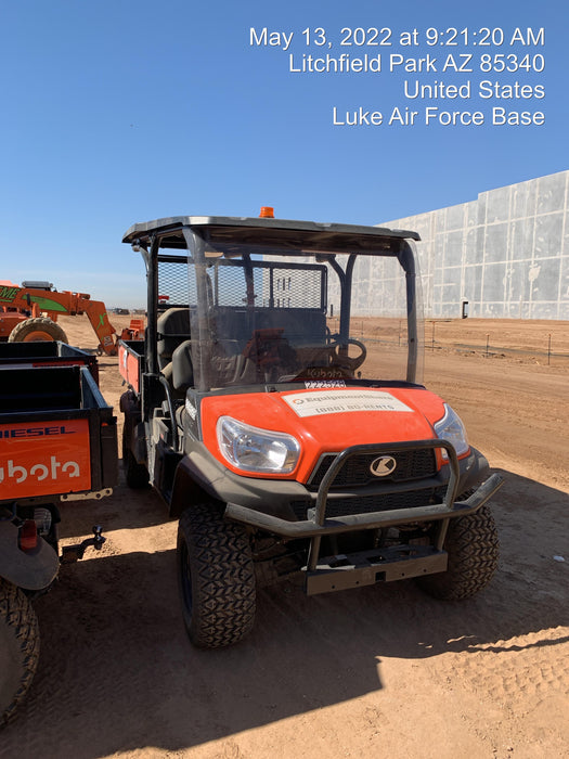 2022 Kubota RTV-X1140W-H Plastic Canopy, Windshield Acrylic Clear, LED Strobe Light, Wire Harness Kit, Back up Alarm