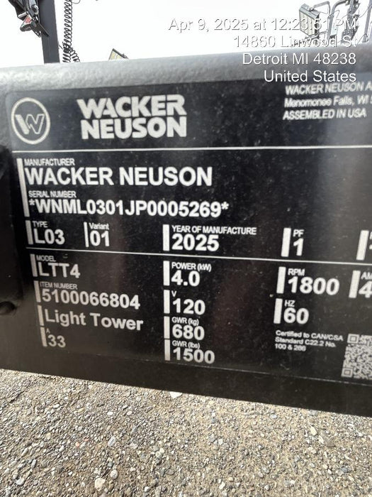 2025 WACKER NEUSON LTT4