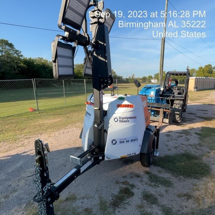 2023 Generac MLT2 Diesel, Flex Switch 120V Input, Powerzone Controller, (4) 320W LED Lights, 4kW Generator, 39.9 Gal Fuel Tank, 2" Ball, T3