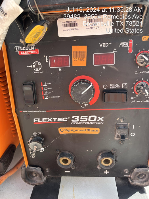 2022 LINCOLN ELECTRIC FLEXTEC 350X