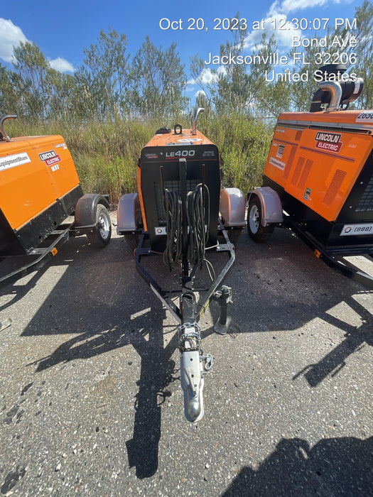 2022 Lincoln Electric LE400 Kubota V1505, Trlr, Cable Rack, Light Kit, ES Decals, T3