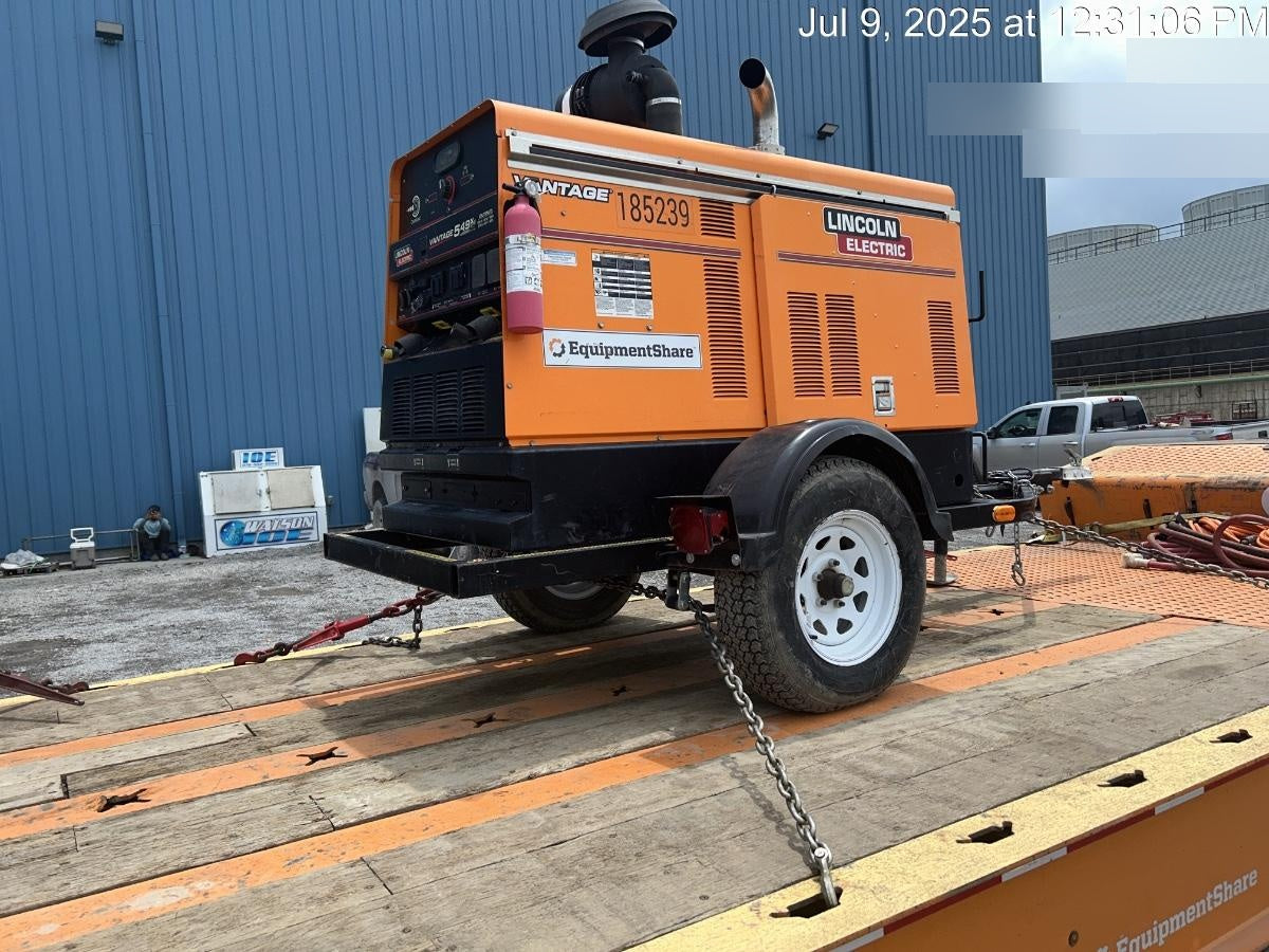 2021 Lincoln Electric Vantage 549X Ready Pak 3, ORANGE (includes trailer, cable rack, fender light kit)