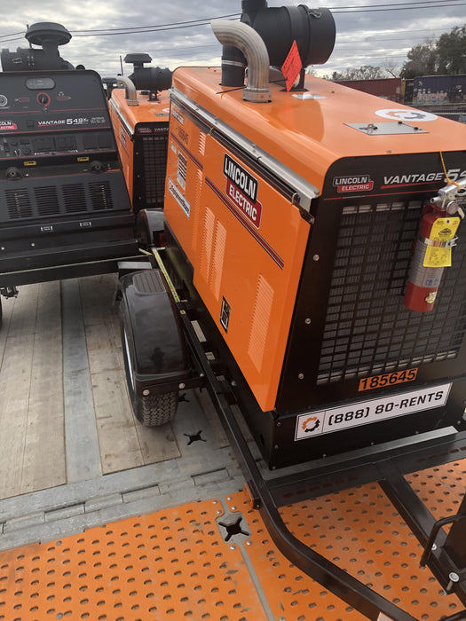 2021 Lincoln Electric Vantage 549X Ready Pak 3, ORANGE (includes trailer, cable rack, fender light kit)