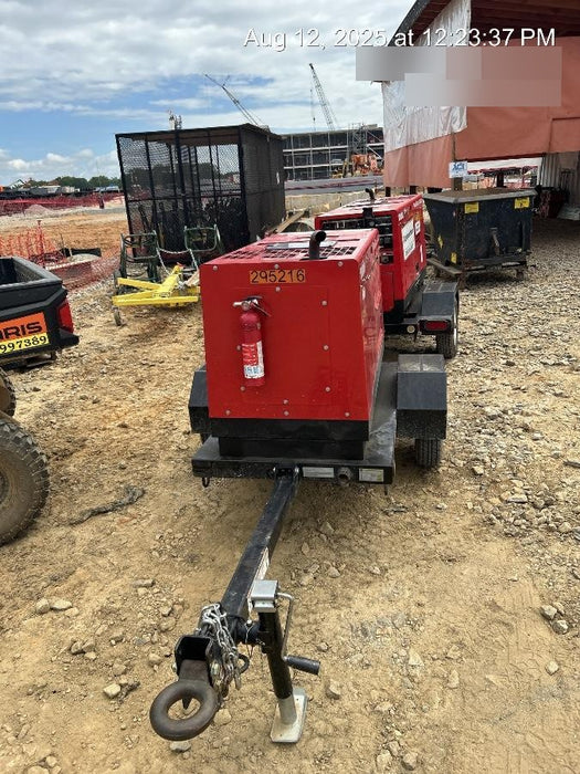 2023 Shindaiwa DGW400MDL Kubota D902 Engine, 23 HP, Dual Op Welder, Wire, Arc, Droop Stick, Tig, and CC Stick Functionality, Simulphase, 3 Phase and 1 Phase Gen Output, Single Axle NB Trlr, Slr Trckl Chrg 12V 12W, Fire Ext