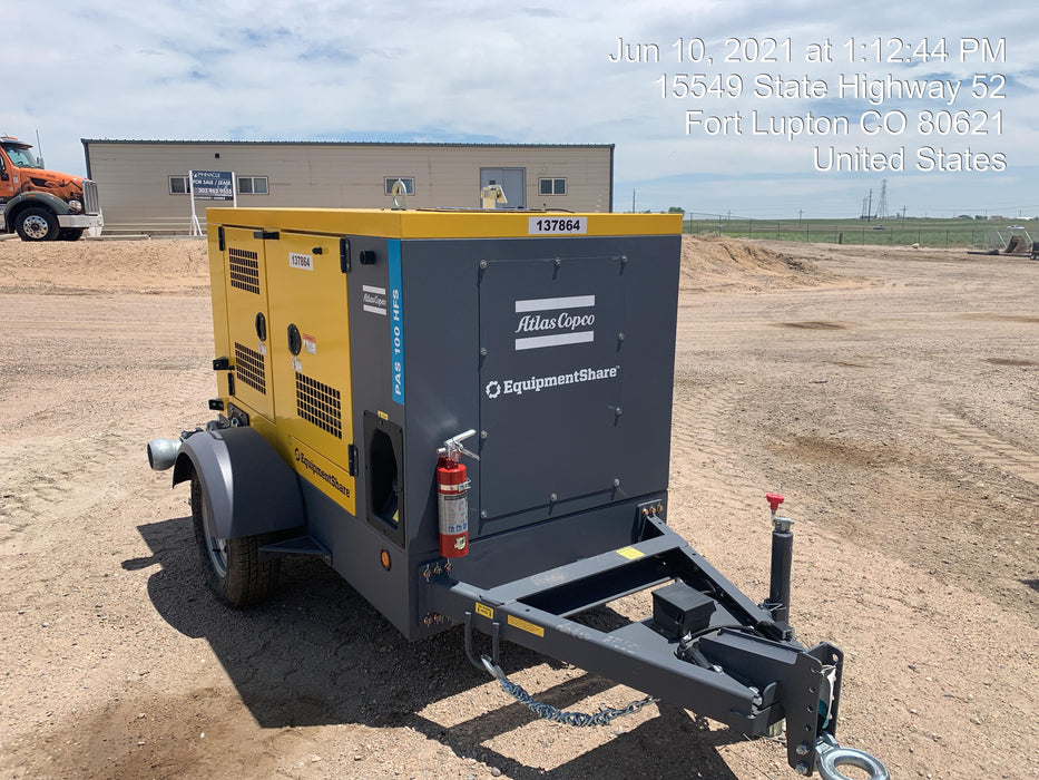 2021 ATLAS COPCO PAS 100 HF CS Enclosed