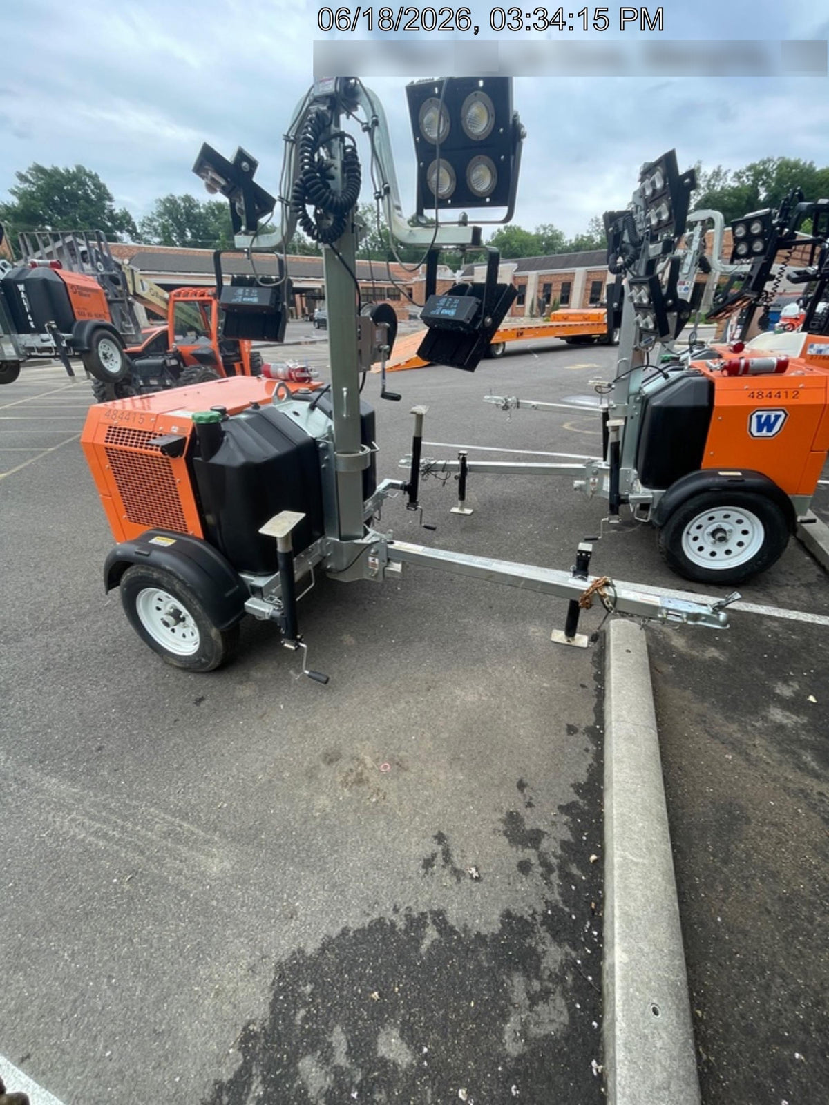 2024 Wanco WLTT-4MM4K Diesel, Mitsubishi L2E, 9.0HP @1800 rpm, Deep Sea Controller, Shore Power Plug, Auto Start, (4) 350W LED Floodlights, 4kW Generator, 60 Gal Fuel Tank, 2" Ball, T3