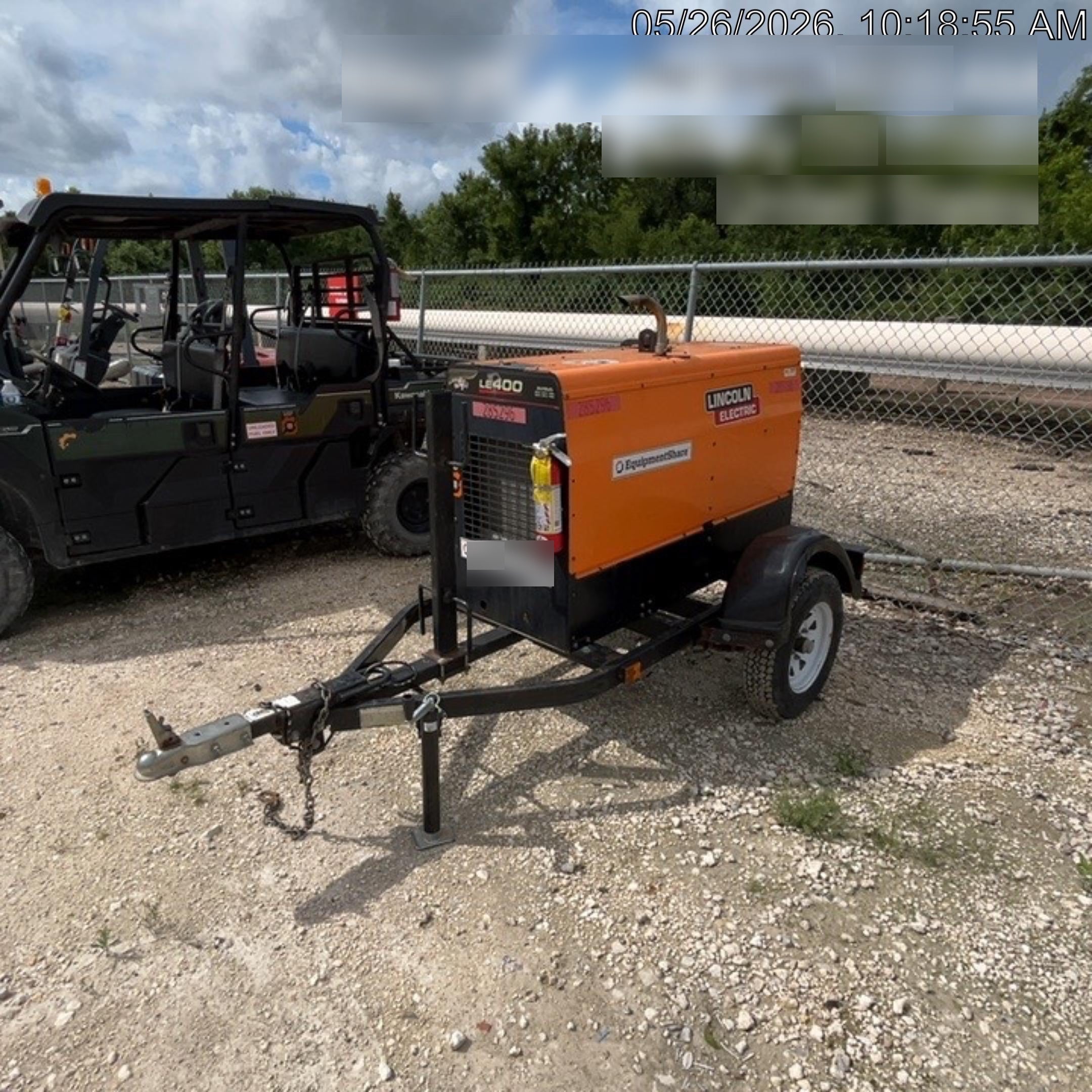 2022 Lincoln Electric LE400 Kubota V1505, Trlr, Cable Rack, Light Kit, ES Decals, T3