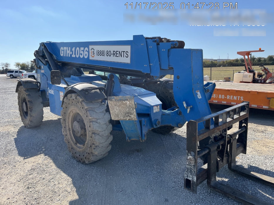 2019 Genie GTH-1056 Cab/Heat/AC, FF Tires, LED Work Lights, Beacon 60" QA Carriage, 60" Forks