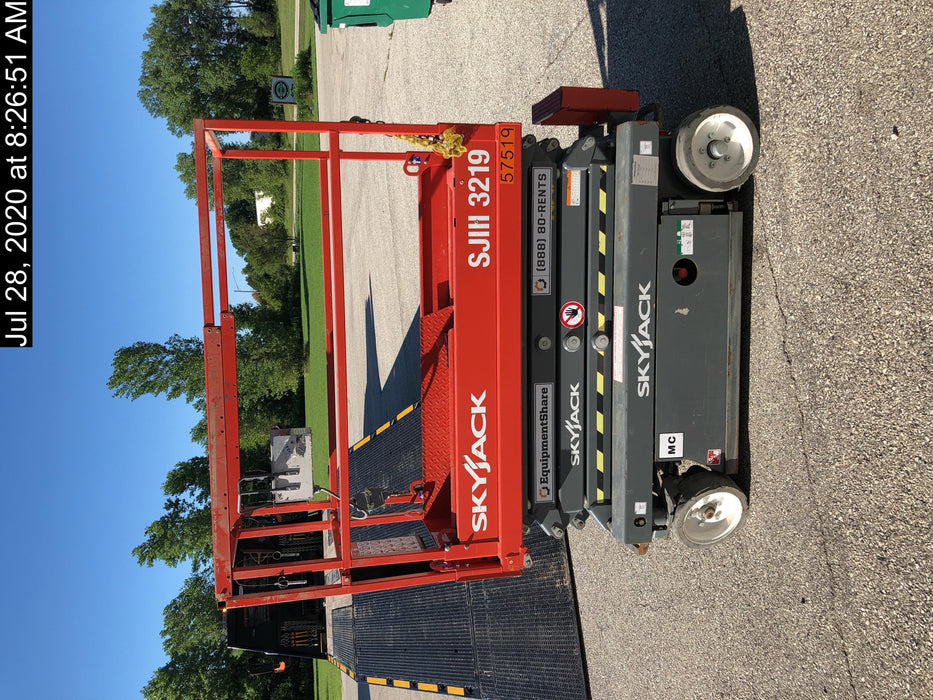 2016 Skyjack SJIII-3219 Standard Rental Specs