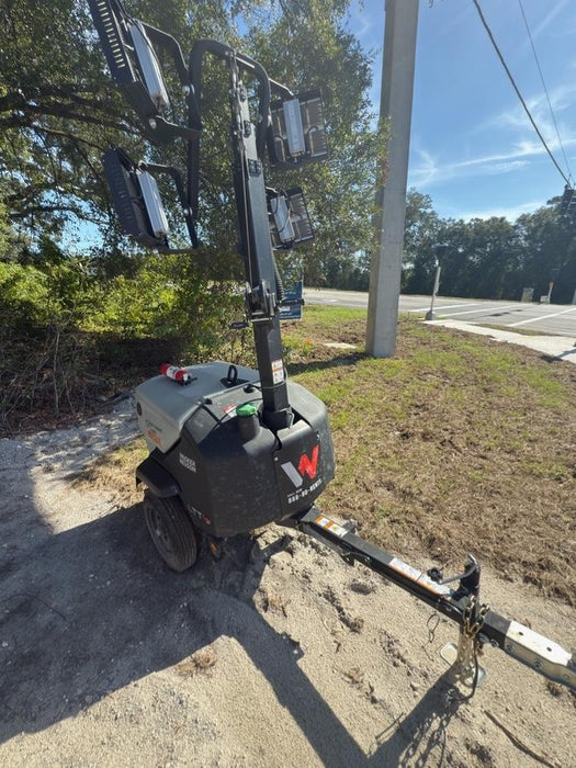 2021 Allmand NLV3GR (4) LED Light Fixture 350W, 23' Vertical Mast, 3kW Prime, Towable, Deep Sea L401, Leveling Jacks, Yanmar T4F 5.8hp