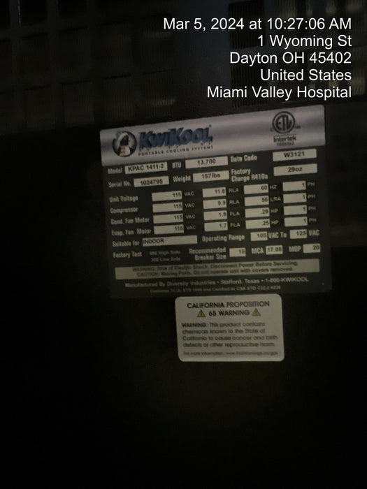 2023 KWIKOOL KPAC1411-2