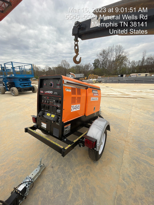 2023 Lincoln Electric LE400 Kubota V1505, Trlr, Cable Rack, Light Kit, ES Decals, T3