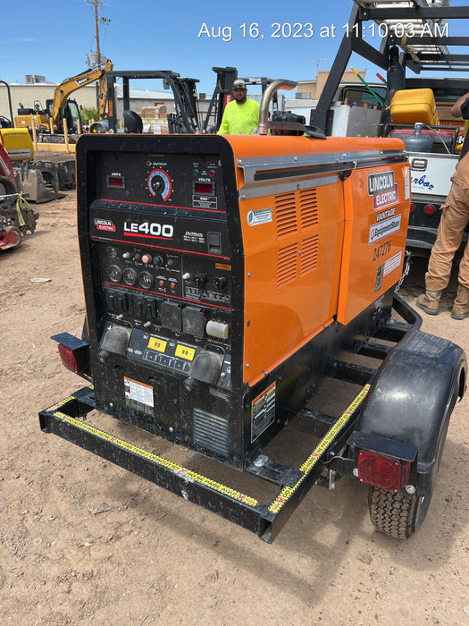 2022 Lincoln Electric LE400 Kubota V1505, Trlr, Cable Rack, Light Kit, ES Decals, T3