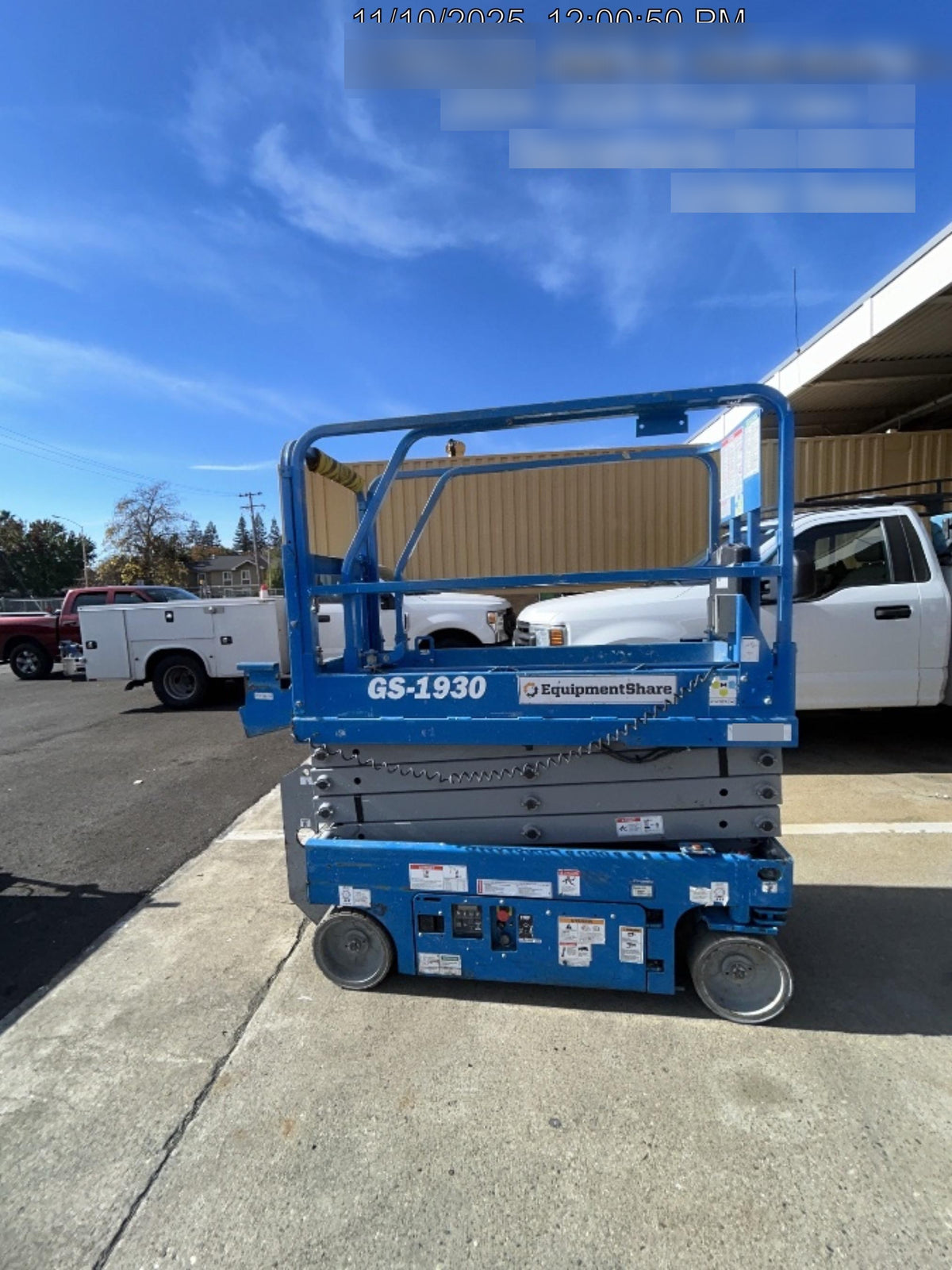2019 Genie GS-1930 Half Height Swing Gate, 800W Inverter