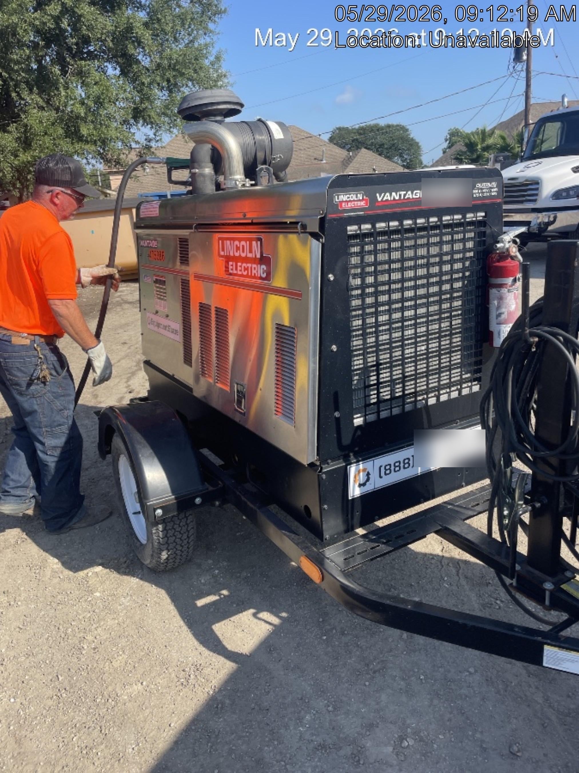 2024 Lincoln Electric Vantage 549X Vantage 549X Ready Pak 3 w/ Telematics & Decals, Stainless (Includes Trailer, Cable Rack, Fender Light Kit), part #K3534-2-RP3MES