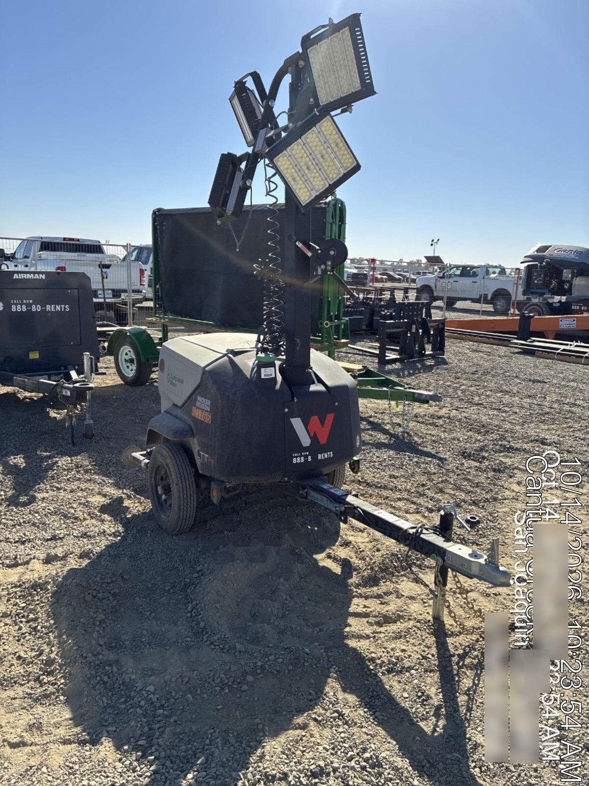 2024 Wacker Neuson LTT4 Diesel, Kohler KDW702, Deep Sea Controller, Auto Start, LED 320W, Bypass Outlet, T3