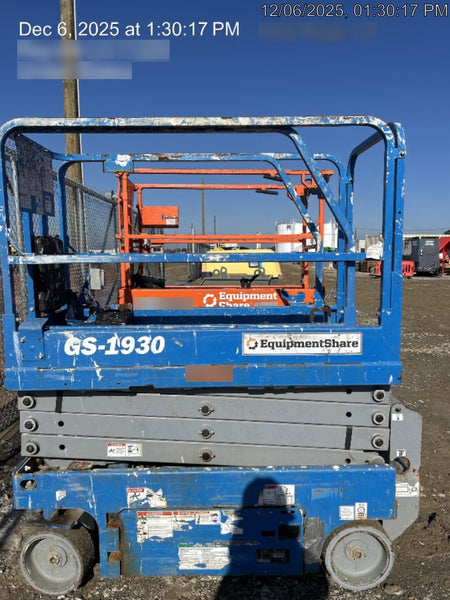 2019 Genie GS-1930 Fixed Rails with Chain Entry