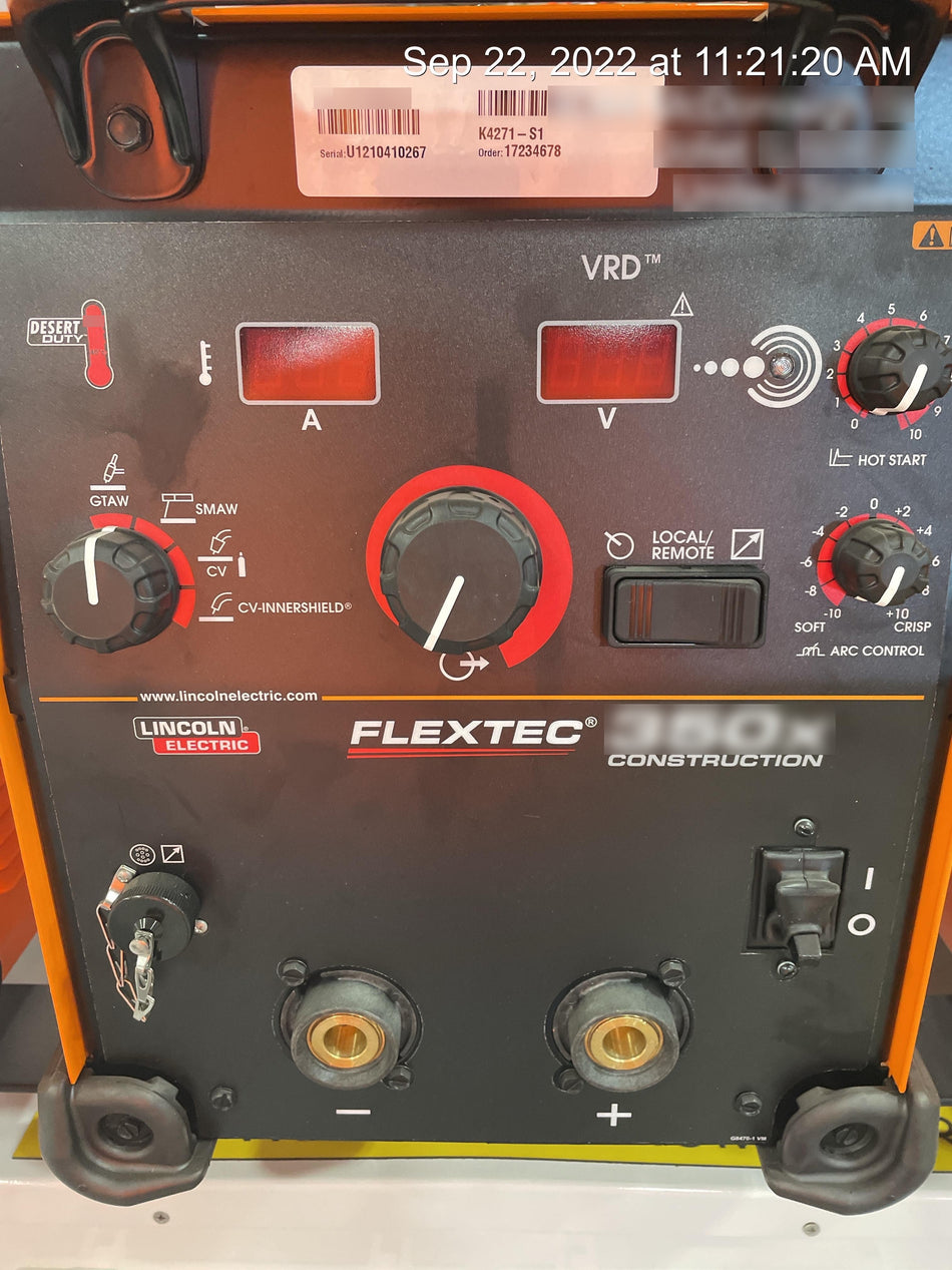 2021 LINCOLN ELECTRIC FLEXTEC 350X