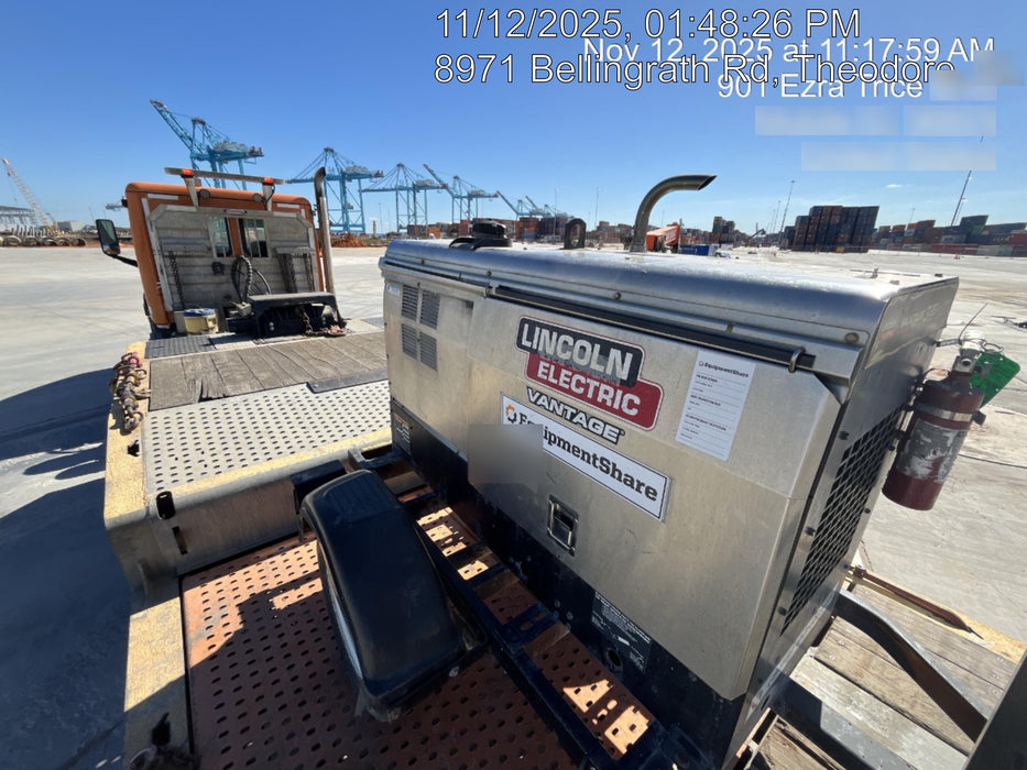 2019 Lincoln Electric Vantage 322 Welder Ready-Pak 3, Two wheel trailer, Fender and Light kit, Cable Rack