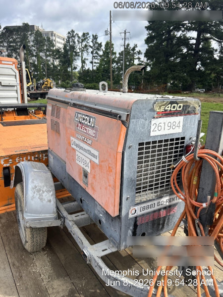 2022 Lincoln Electric LE400 Kubota V1505, Trlr, Cable Rack, Light Kit, ES Decals, T3