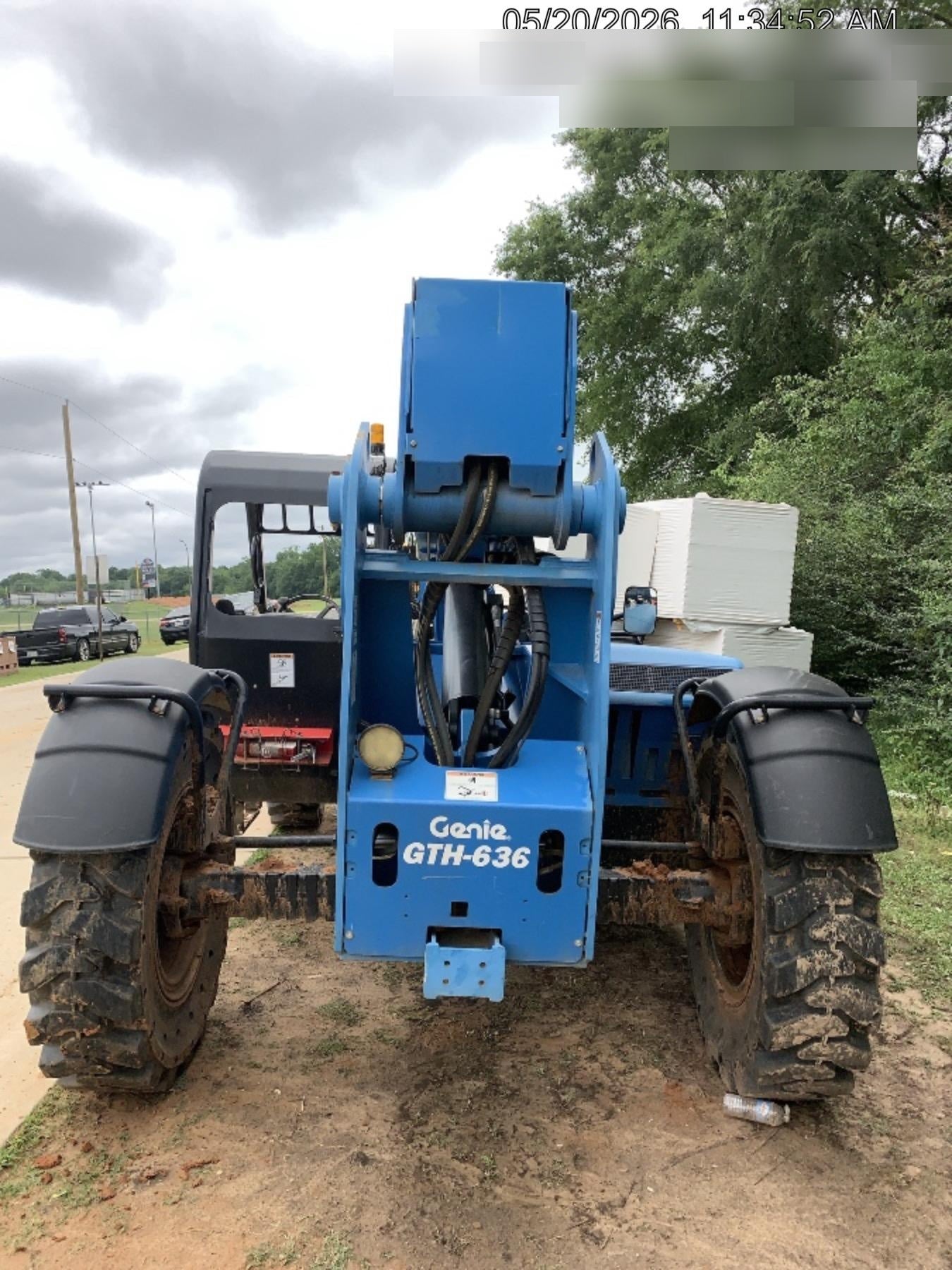 2018 Genie GTH-636 Genie GTH-636 w/Open ROPS, Work Lights, Solid Tires, RH Cab Mesh, Beacon, 48" Carriage and Forks