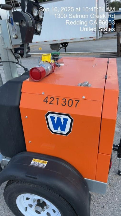 2024 Wanco WLTT-4MM4K Diesel, Deep Sea Controller, Shore Power Plug, Auto Start, (4) 350W LED Floodlights, 4kW Generator, 60 Gal Fuel Tank, 2" Ball, T3