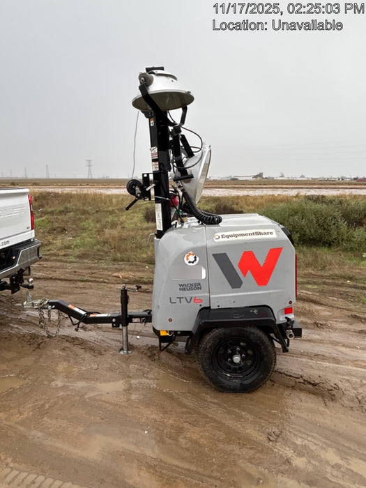 2019 Wacker Neuson LTV6L-MH Wacker Neuson LTV6L Mobile Light Tower w/Fuel Level Sensor Installed