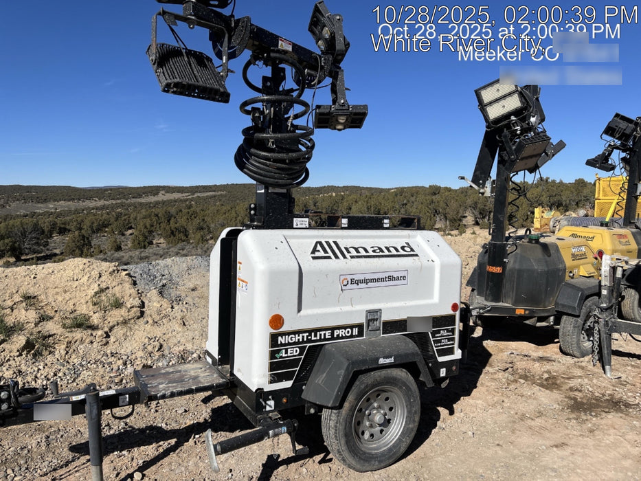 Allmand Bros. Night-Lite Pro II Allmand Night-Lite Pro II Allmand Night-Lite Pro II 8 kW Light Tower w/Kubota Engine, LED Light Package