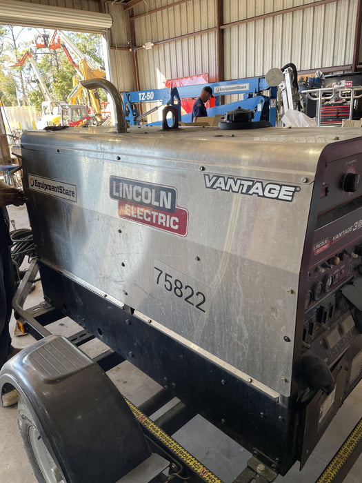 2020 Lincoln Electric Vantage 322 Welder Ready-Pak 3, w/ GPS & Decals (includes trailer, cable rack, fender light kit)