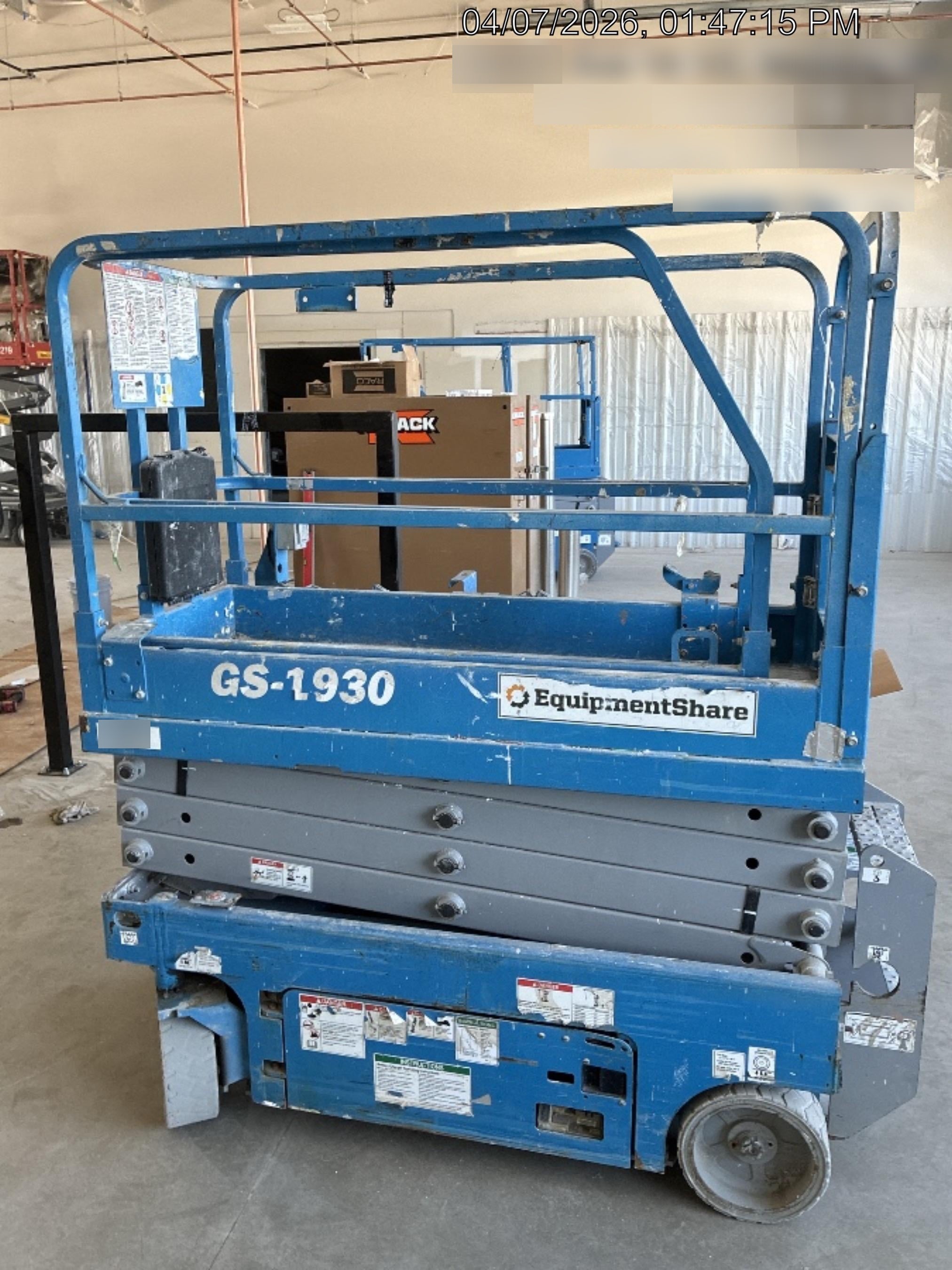 2019 Genie GS-1930 Half Height Swing Gate, 800W Inverter