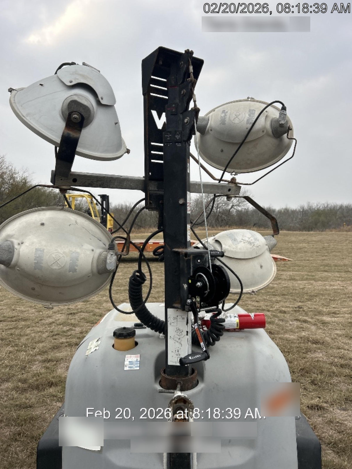 Wacker Neuson LTV6K-MH Power mast, 1100W MH, Fuel Sensors, Wiring Harness