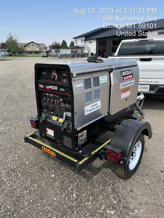 2024 Lincoln Electric LE400 Kubota V1505, Trlr, Cable Rack, Light Kit, ES Decals, T3