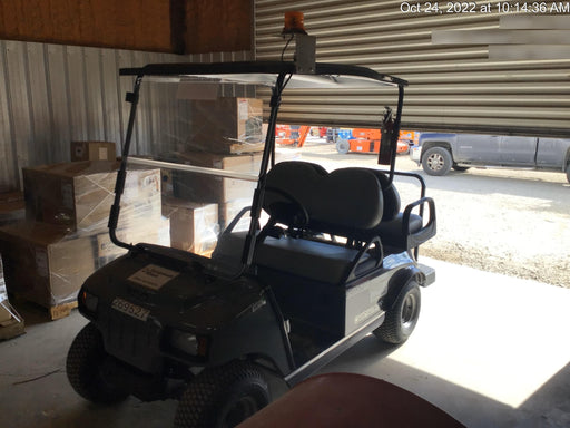 2022 Club Car CA100E Canopy, Fold down Windshield, Beacon, Back up Alarm, All-Trail Trials, HD 8 V Batteries, Trailer Hitch and Ball